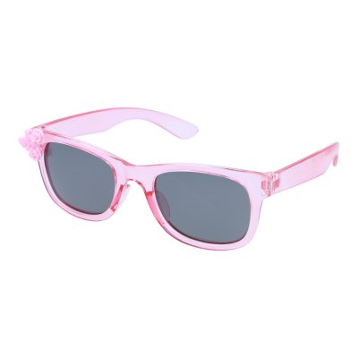 Detské polarizačné okuliare wayfarer Flowers - Pink
